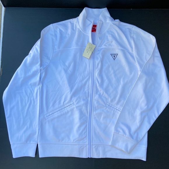 New GUESS Mens White Sweater SZ M - Picture 1 of 6